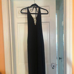Backless Black Prom Dress